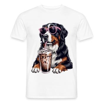 Berner Sennenhund - Männer T-Shirt - Weiß - Vorne - AI Model Male 178 dark (178cm)