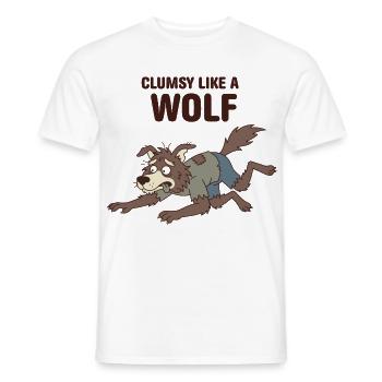 Why Always Me Werewolf – lustiges Halloween-T-Shirt - Männer T-Shirt - Weiß - Vorne - AI Model Male 178 dark (178cm)