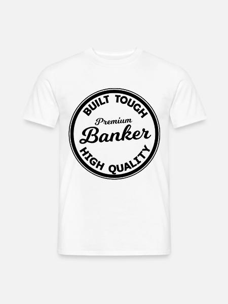 Banker Fanshirt - Männer T-Shirt - Weiß