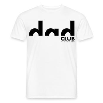 Dad Club Premium Member | Father | Father's Day - Men's T-Shirt - white - Front - AI Model Male 178 dark (178cm)