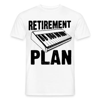 Retirement Plan Piano Keyboard - Männer T-Shirt - Weiß - Vorne - AI Model Male 178 dark (178cm)