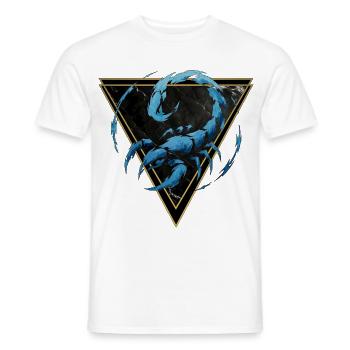 Skorpion-Wasserzeichen – Tierkreis von Kék-Ina - Männer T-Shirt - Weiß - Vorne - AI Model Male 178 dark (178cm)