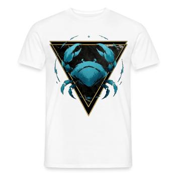 Wasserzeichen des Krebses – Tierkreis von Kék-Ina - Männer T-Shirt - Weiß - Vorne - AI Model Male 178 dark (178cm)