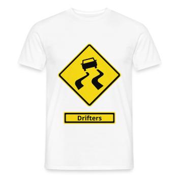 Drifters-Schild - Männer T-Shirt - Weiß - Vorne - AI Model Male 178 dark (178cm)