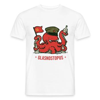 Sowjetisch Oktopus Glasnostopus - Männer T-Shirt - Weiß - Vorne - AI Model Male 178 dark (178cm)