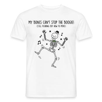 Skelett tanzt Boogie - Männer T-Shirt - Weiß - Vorne - AI Model Male 178 dark (178cm)