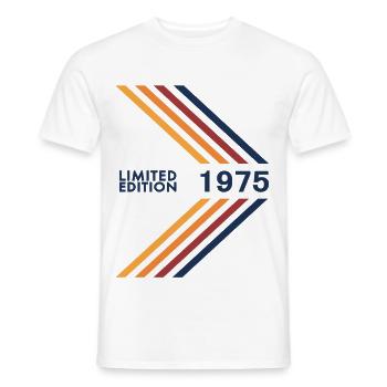 1975 Limited Edition Geburtstag Mann Frau Vintage - Männer T-Shirt - Weiß - Vorne - AI Model Male 178 dark (178cm)