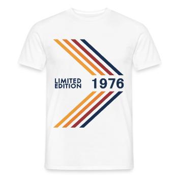 1976 Limited Edition Geburtstag Mann Frau Vintage - Männer T-Shirt - Weiß - Vorne - AI Model Male 178 dark (178cm)