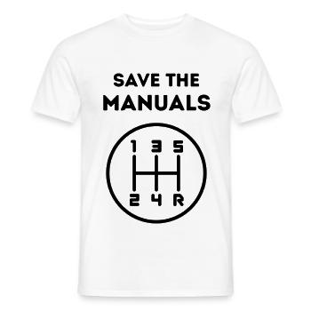 Rettet die Handbücher - Männer T-Shirt - Weiß - Vorne - AI Model Male 178 dark (178cm)