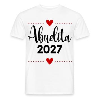 Granny Abuelita 2027, Spanien - Männer T-Shirt - Weiß - Vorne - AI Model Male 178 dark (178cm)