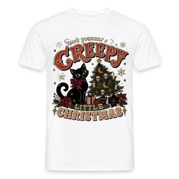 Hab dir ein gruseliges Weihnachten - Männer T-Shirt - Weiß - Vorne - AI Model Male 178 dark (178cm)
