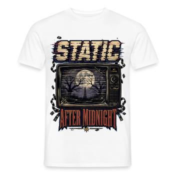 Rauschen nach Mitternacht - Männer T-Shirt - Weiß - Vorne - AI Model Male 178 dark (178cm)