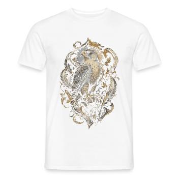Falknerei Falkner - Männer T-Shirt - Weiß - Vorne - AI Model Male 178 dark (178cm)