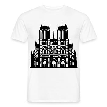 Notre-Dame de Paris  - Männer T-Shirt - Weiß - Vorne - AI Model Male 178 dark (178cm)