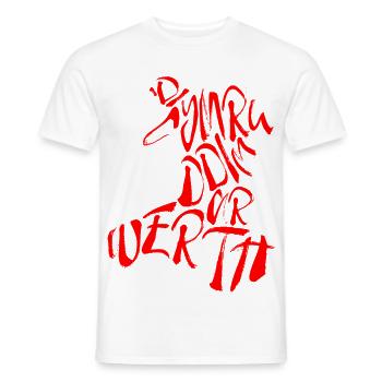 'Di Cymru Ddim Ar Werth - Männer T-Shirt - Weiß - Vorne - AI Model Male 178 dark (178cm)