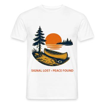 Lake Lovers | Naturfreunde - Männer T-Shirt - Weiß - Vorne - AI Model Male 178 dark (178cm)