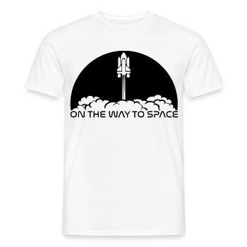 Take-off under a black sun - Men's T-Shirt - white - Front - AI Model Male 178 dark (178cm)