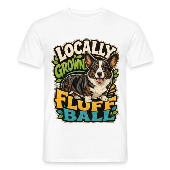 Cardiganwelshcorgi - Männer T-Shirt - Weiß - Vorne - AI Model Male 178 dark (178cm)