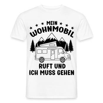 Mein Wohnmobil ruft und ich muss gehen Camping - Männer T-Shirt - Weiß - Vorne - AI Model Male 178 dark (178cm)