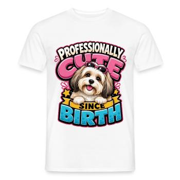 Havanese - Men's T-Shirt - white - Front - AI Model Male 178 dark (178cm)