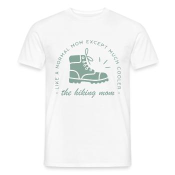 Hiking mother hiker mom aesthetic - Men's T-Shirt - white - Front - AI Model Male 178 dark (178cm)