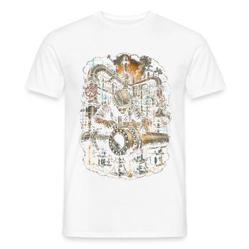 Pipe Layer Pipeline Builder - Men's T-Shirt - white - Front - AI Model Male 178 dark (178cm)