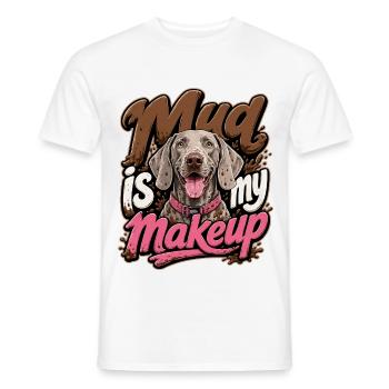 Weimaraner - Men's T-Shirt - white - Front - AI Model Male 178 dark (178cm)