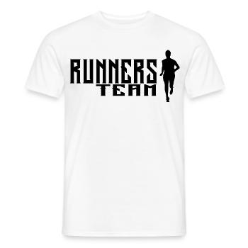 Équipe des coureurs - T-shirt homme - blanc - Devant - AI Model Male 178 dark (178cm)