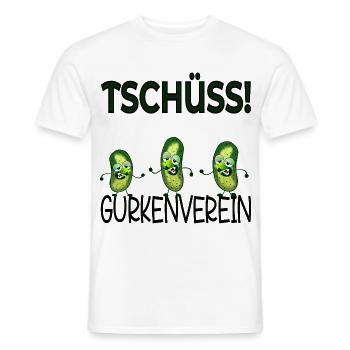 Abschied Kollegen Gurkenverein - Männer T-Shirt - Weiß - Vorne - AI Model Male 178 dark (178cm)