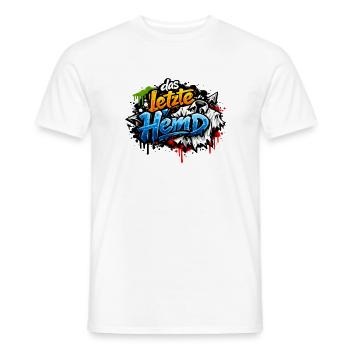 Das letzte Hemd Protest Statement - Männer T-Shirt - Weiß - Vorne - AI Model Male 178 dark (178cm)