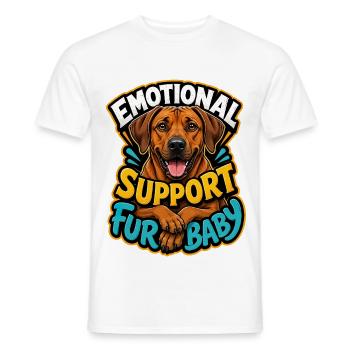 Rhodesian Dog - Men's T-Shirt - white - Front - AI Model Male 178 dark (178cm)