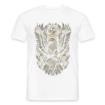 Falconry Falconers - Men's T-Shirt - white - Front - AI Model Male 178 dark (178cm)