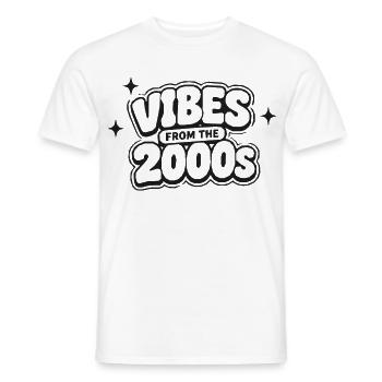 Vibes from the 2000s Retro Graphics - Men's T-Shirt - white - Front - AI Model Male 178 dark (178cm)