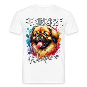 Pekingese Whisperer - Men's T-Shirt - white - Front - AI Model Male 178 dark (178cm)