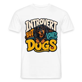 Teckel - T-shirt homme - blanc - Devant - AI Model Male 178 dark (178cm)
