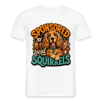 English Cocker Spaniel - Men's T-Shirt - white - Front - AI Model Male 178 dark (178cm)