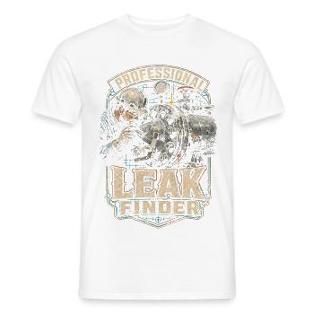 Pipelayer Professional Leak Finder - Men's T-Shirt - white - Front - AI Model Male 178 dark (178cm)