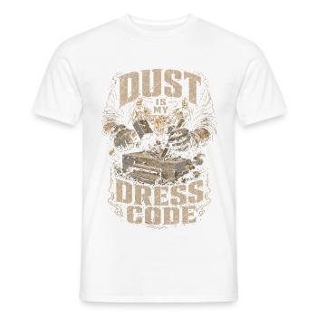 Pierrepierre La poussière de pierre est mon code vestimentaire - T-shirt homme - blanc - Devant - AI Model Male 178 dark (178cm)