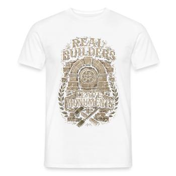 Stonemasonry Stonemasonry - Men's T-Shirt - white - Front - AI Model Male 178 dark (178cm)