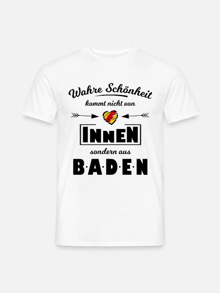 Schönheit aus dem Badnerland - Männer T-Shirt - Weiß