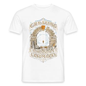 Stonemasonry Stonemasonry - Men's T-Shirt - white - Front - AI Model Male 178 dark (178cm)
