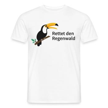 Rettet den Regenwald  - Männer T-Shirt - Weiß - Vorne - AI Model Male 178 dark (178cm)