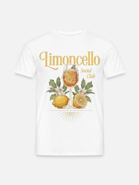 Limoncello Sozialclub - Männer T-Shirt - Weiß