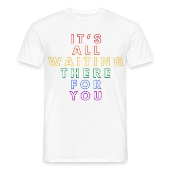 It's All Waiting There For You – Carla's Song Quote - Men's T-Shirt - white - Front - AI Model Male 178 dark (178cm)