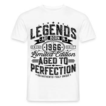 1966 Vintage Vintage Birthday Gift Retro - Men's T-Shirt - white - Front - AI Model Male 178 dark (178cm)