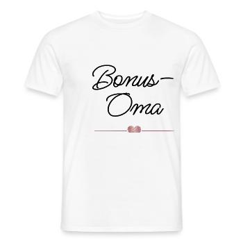 Meilleur bonus de grand-mère au cœur – Cadeau - T-shirt homme - blanc - Devant - AI Model Male 178 dark (178cm)