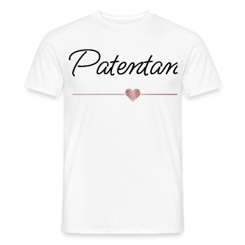 Best godmother with heart – gift - Men's T-Shirt - white - Front - AI Model Male 178 dark (178cm)