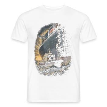 Harbour Pilot Harbour Pilot - Men's T-Shirt - white - Front - AI Model Male 178 dark (178cm)