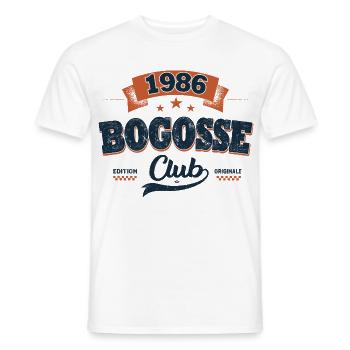40 Jahre Herrengeschenk 1986 – Bogosse Club - Männer T-Shirt - Weiß - Vorne - AI Model Male 178 dark (178cm)
