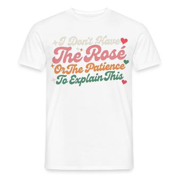 I Don’t Have The Patience To Explain This - Men's T-Shirt - white - Front - AI Model Male 178 dark (178cm)